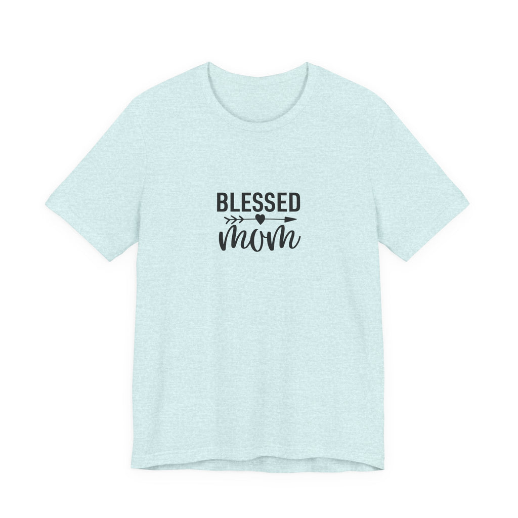 Blessed Mom T-Shirt | Mom Typography Tee, Script Mom Shirt