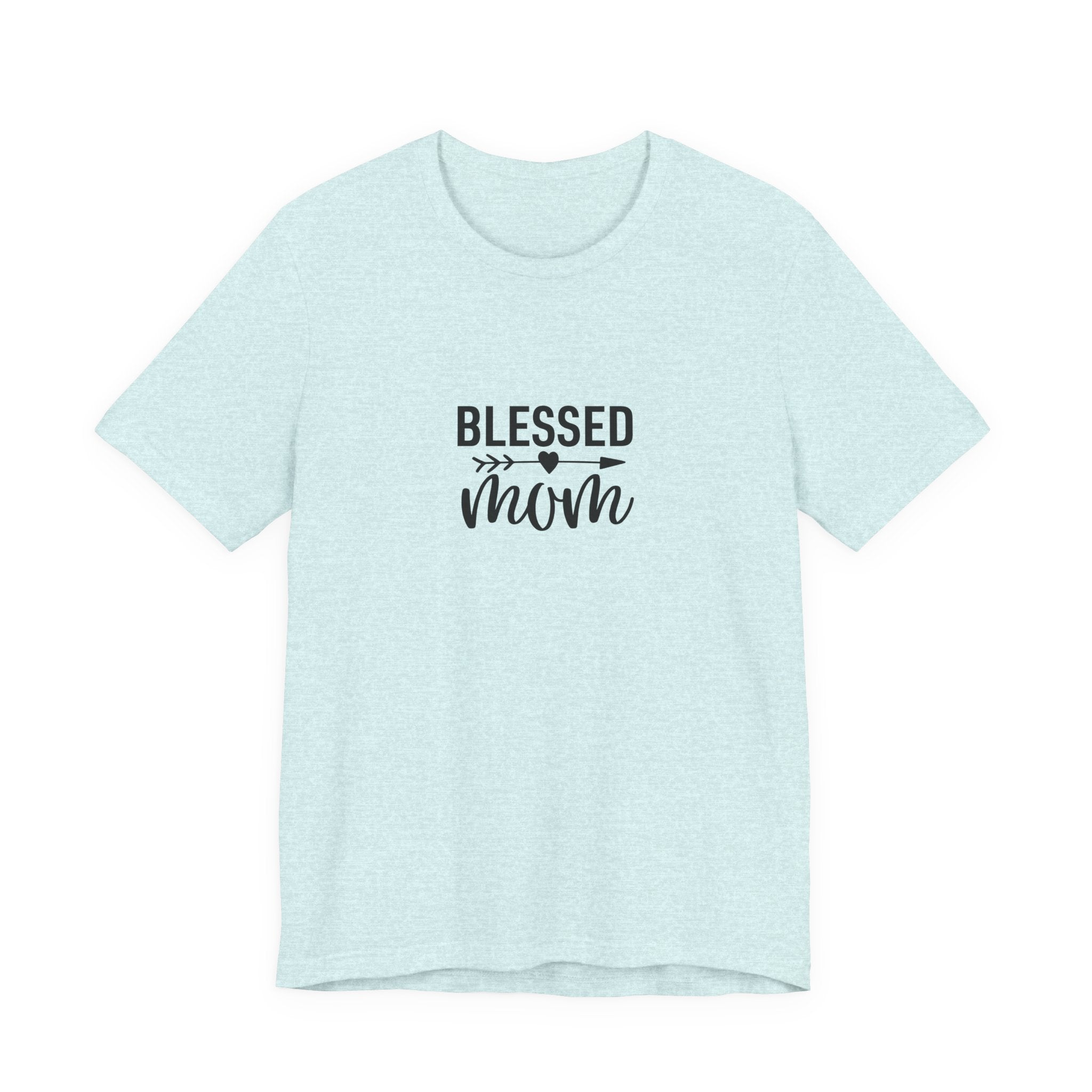 Blessed Mom T-Shirt | Mom Typography Tee, Script Mom Shirt