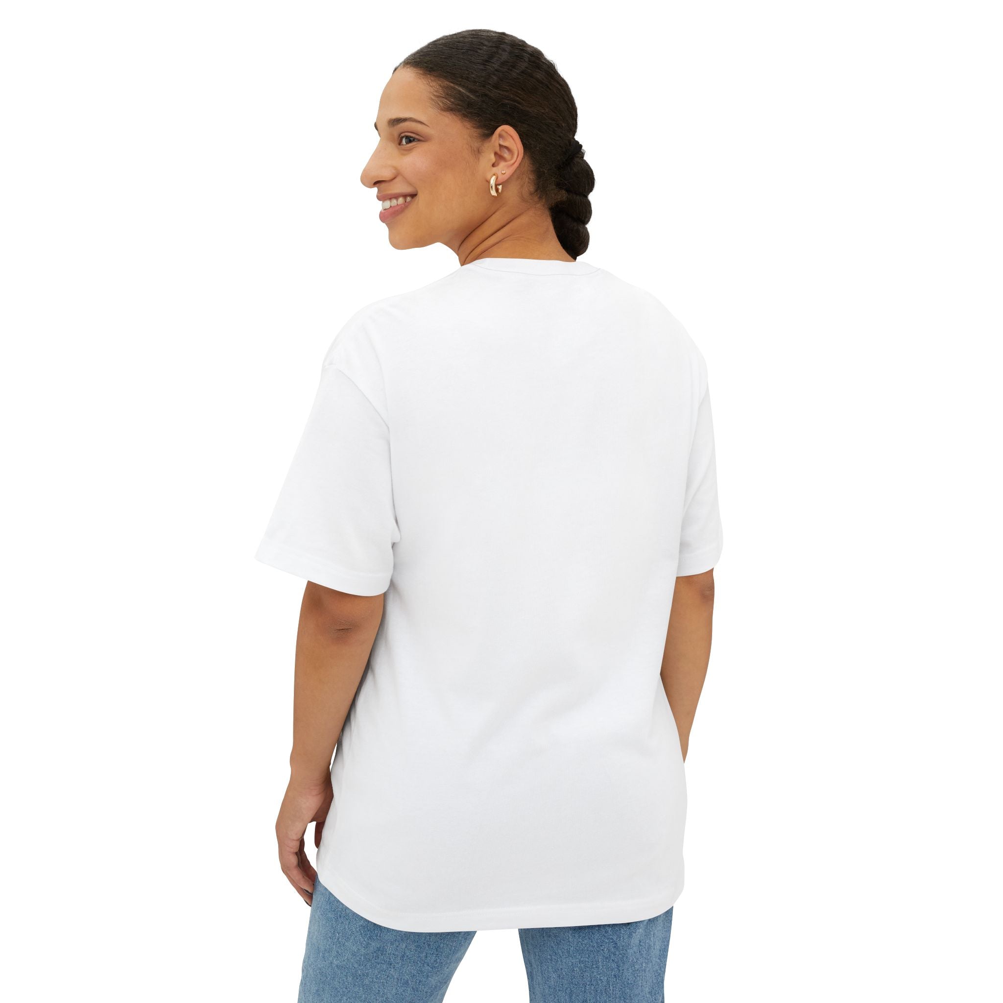 Cranky But Cute co. Tee | Boxy White T-Shirt, Minimal Script