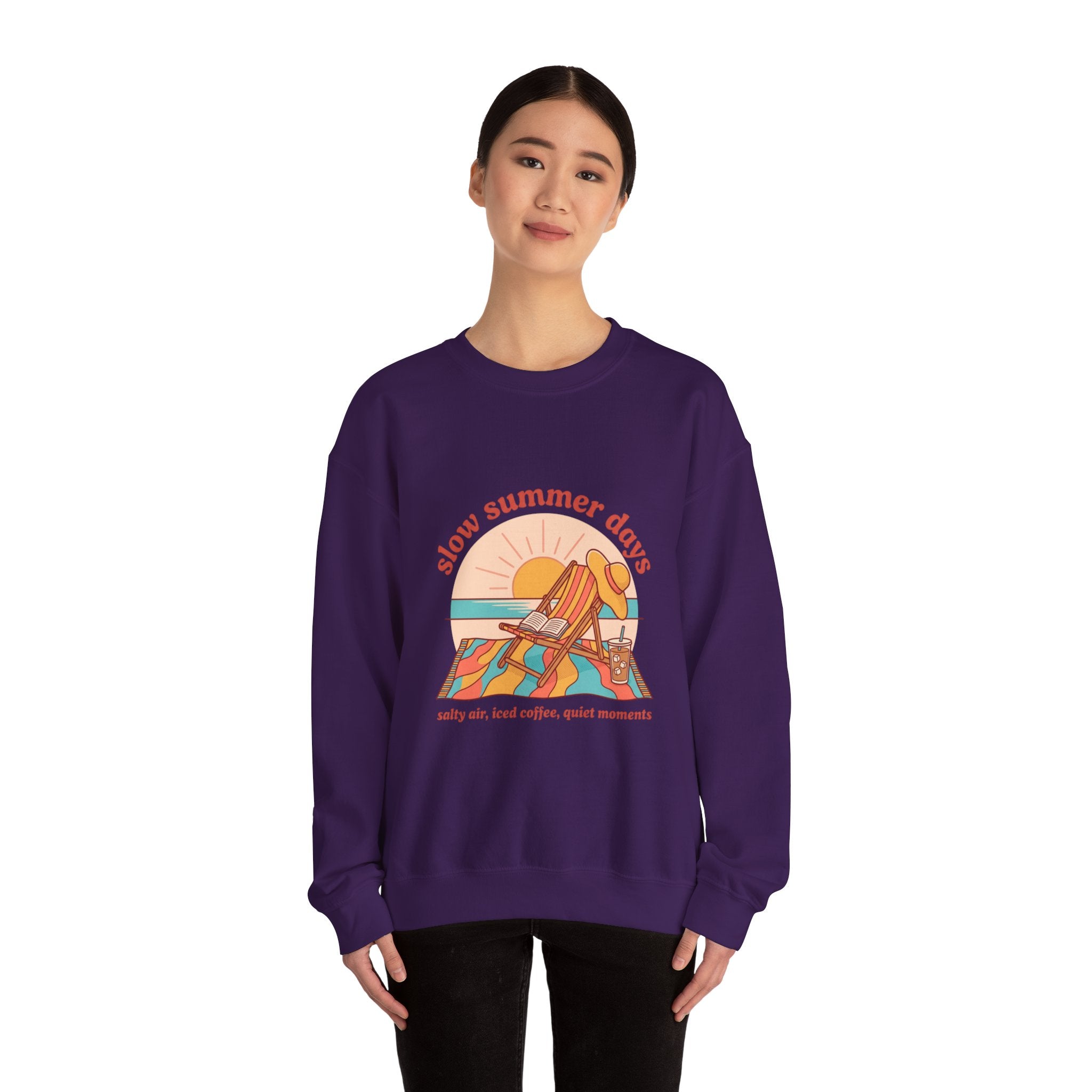 Slow Summer Days Sweatshirt | summer aesthetic, retro coastal vibes