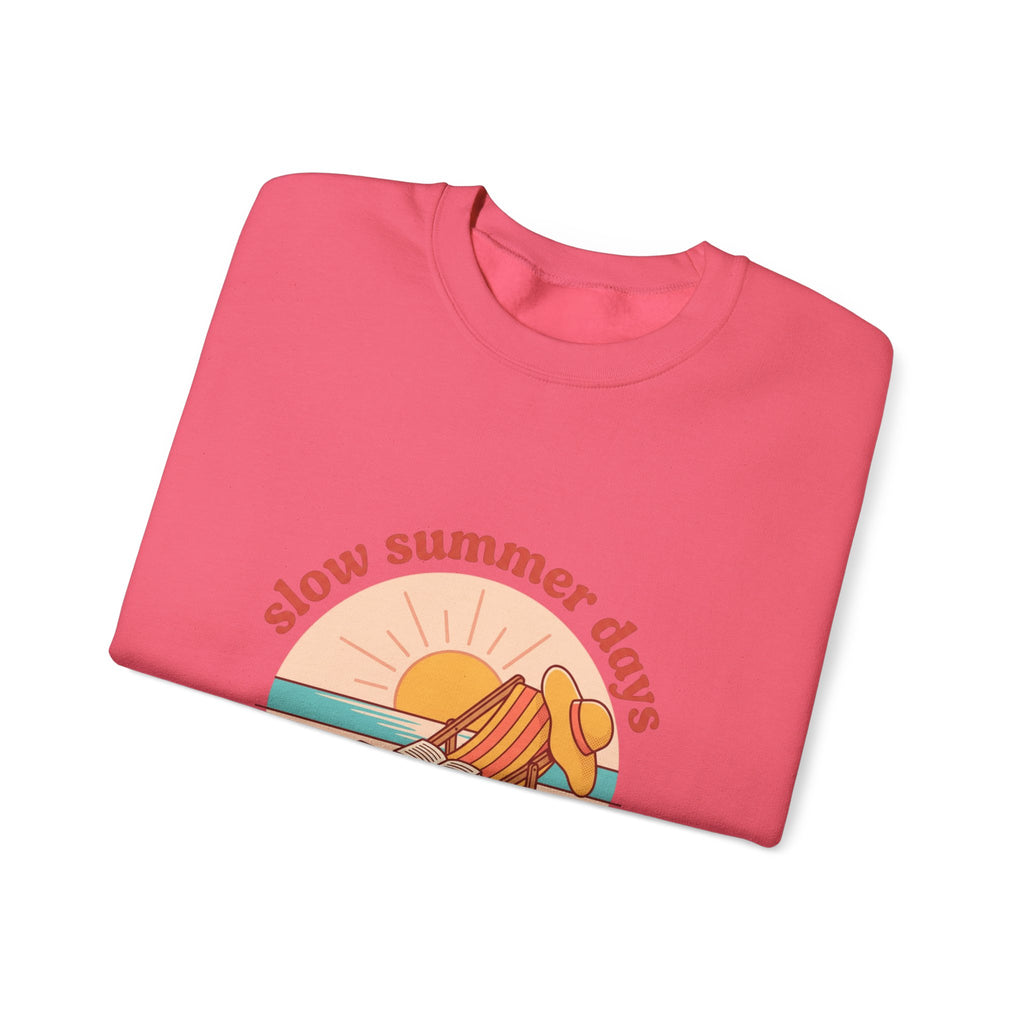 Slow Summer Days Sweatshirt | summer aesthetic, retro coastal vibes