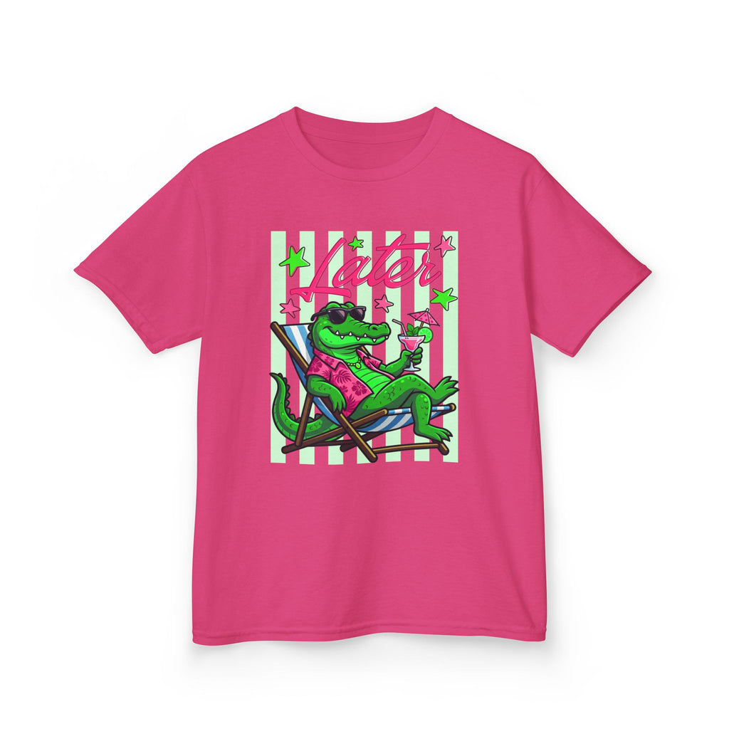Kids Tee — 'Later, After A While' Relaxed Alligator Graphic Shirt