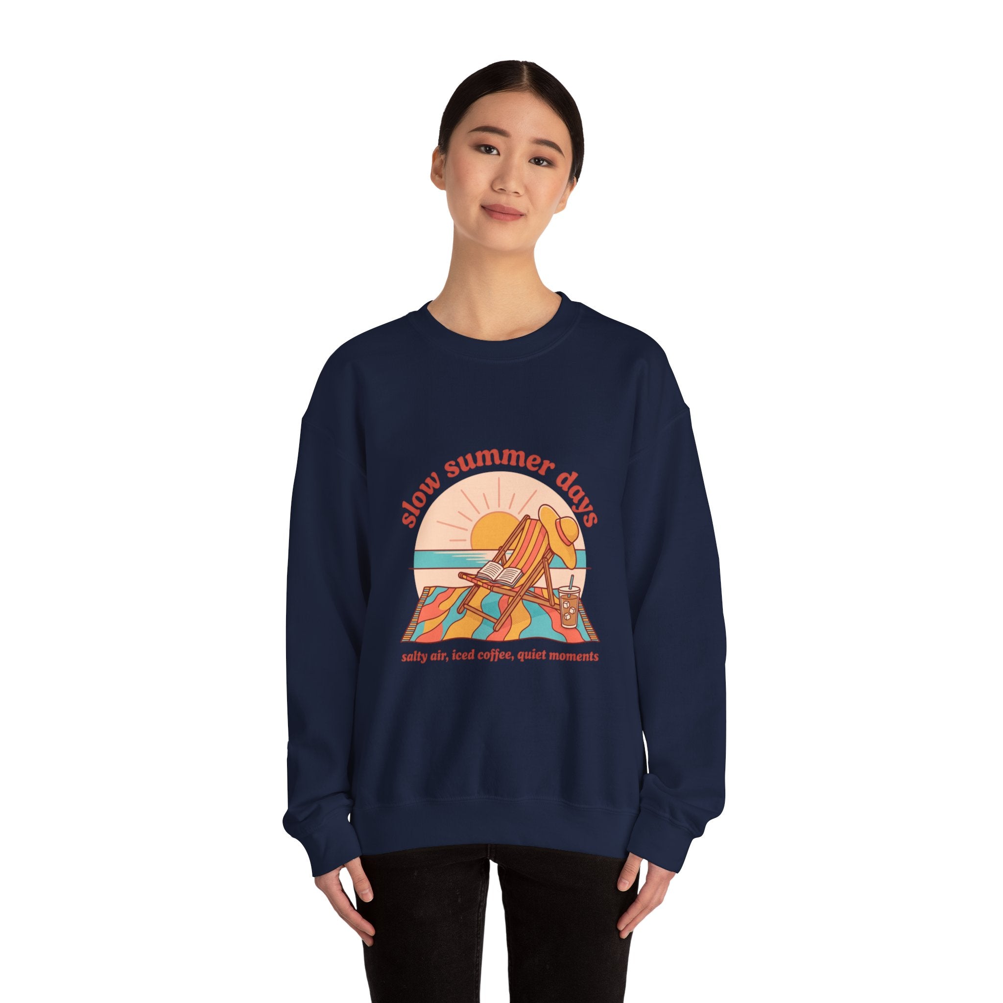 Slow Summer Days Sweatshirt | summer aesthetic, retro coastal vibes
