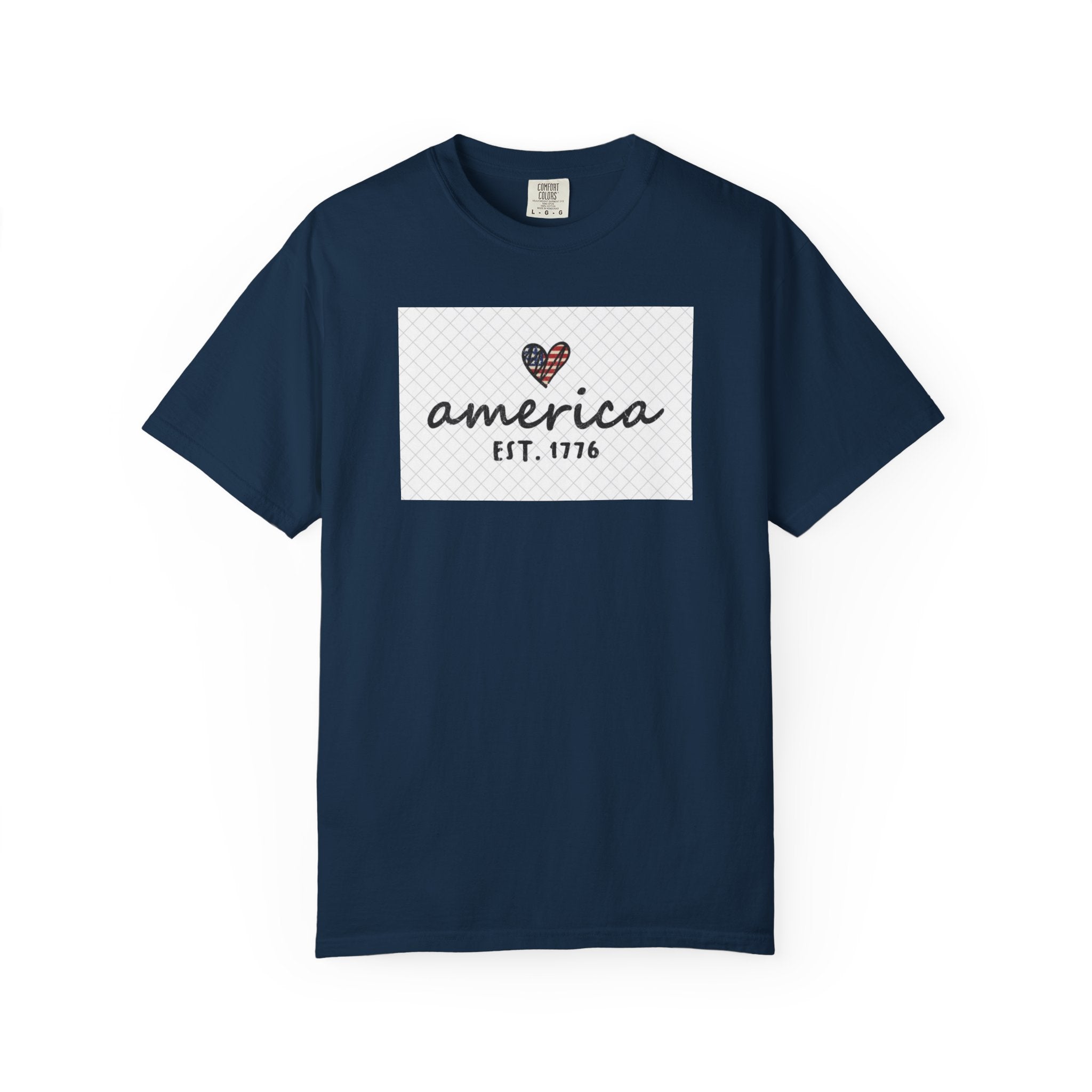 America Heart T-Shirt — "america EST. 1776" Patriotic Tee
