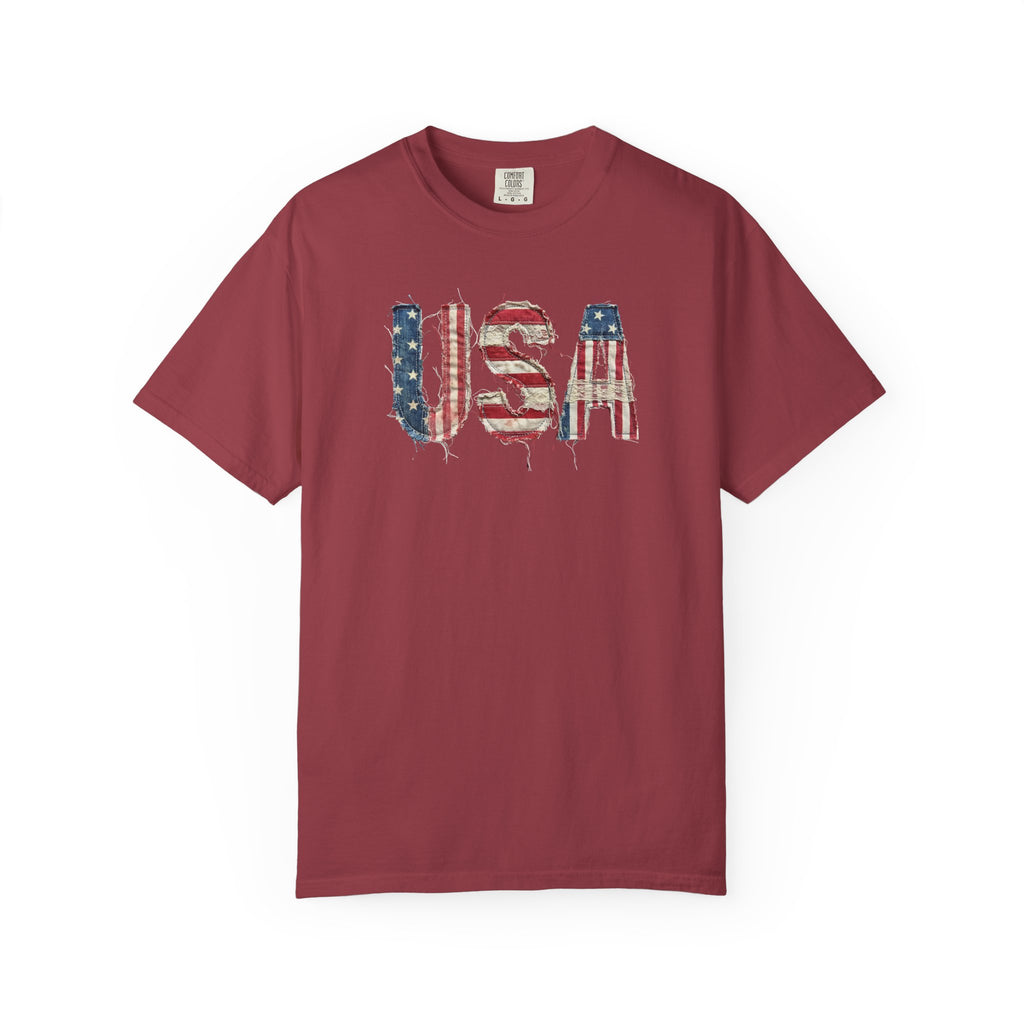 USA Flag Graphic T-Shirt — Patriotic American Tee for 4th of July