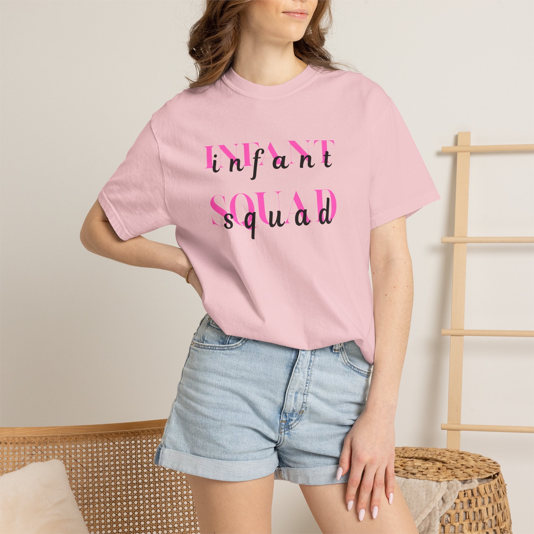 Infant Squad Shirt Daycare Teacher Appreciation Gift Baby Shower New Mom Life Tee Nurse Childcare Staff Cotton Crew Neck Watercolor Nanny