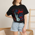 Jesus and America T-Shirt — She Loves Jesus and America Too Patriotic Statue of Liberty Tee