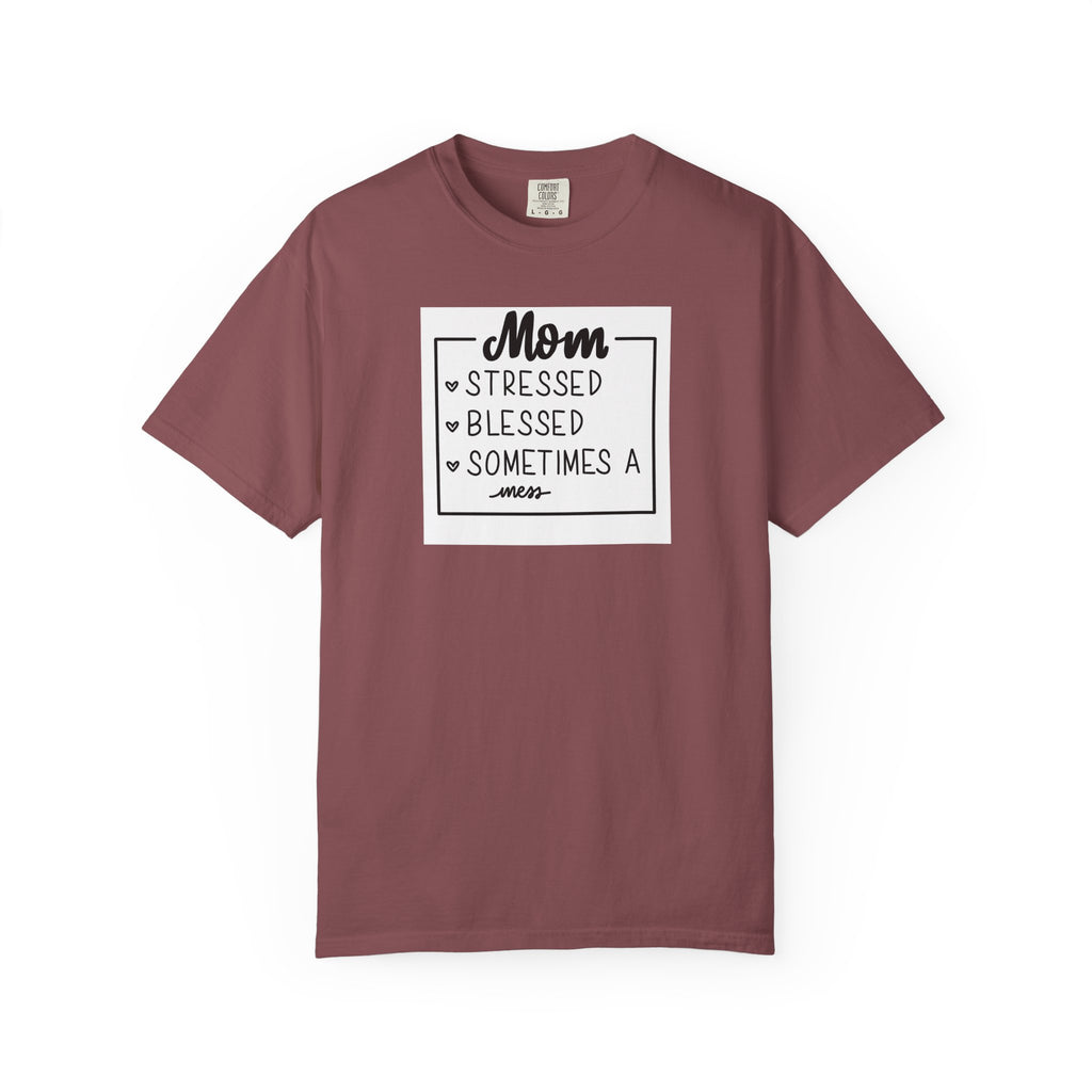 Mom Stressed Blessed Sometimes Tee