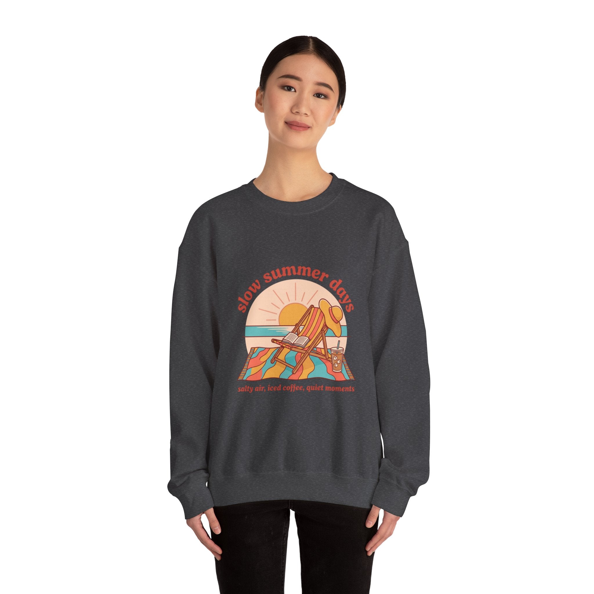 Slow Summer Days Sweatshirt | summer aesthetic, retro coastal vibes