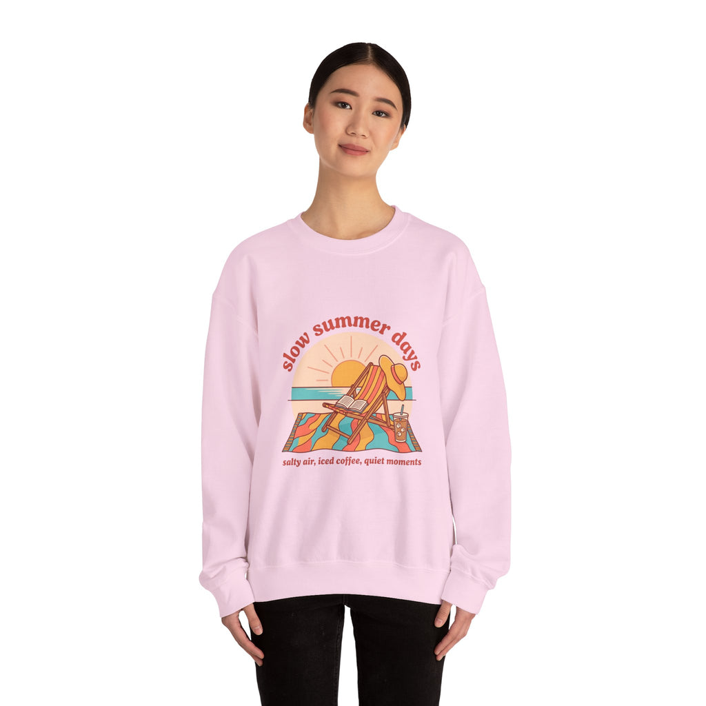 Slow Summer Days Sweatshirt | summer aesthetic, retro coastal vibes