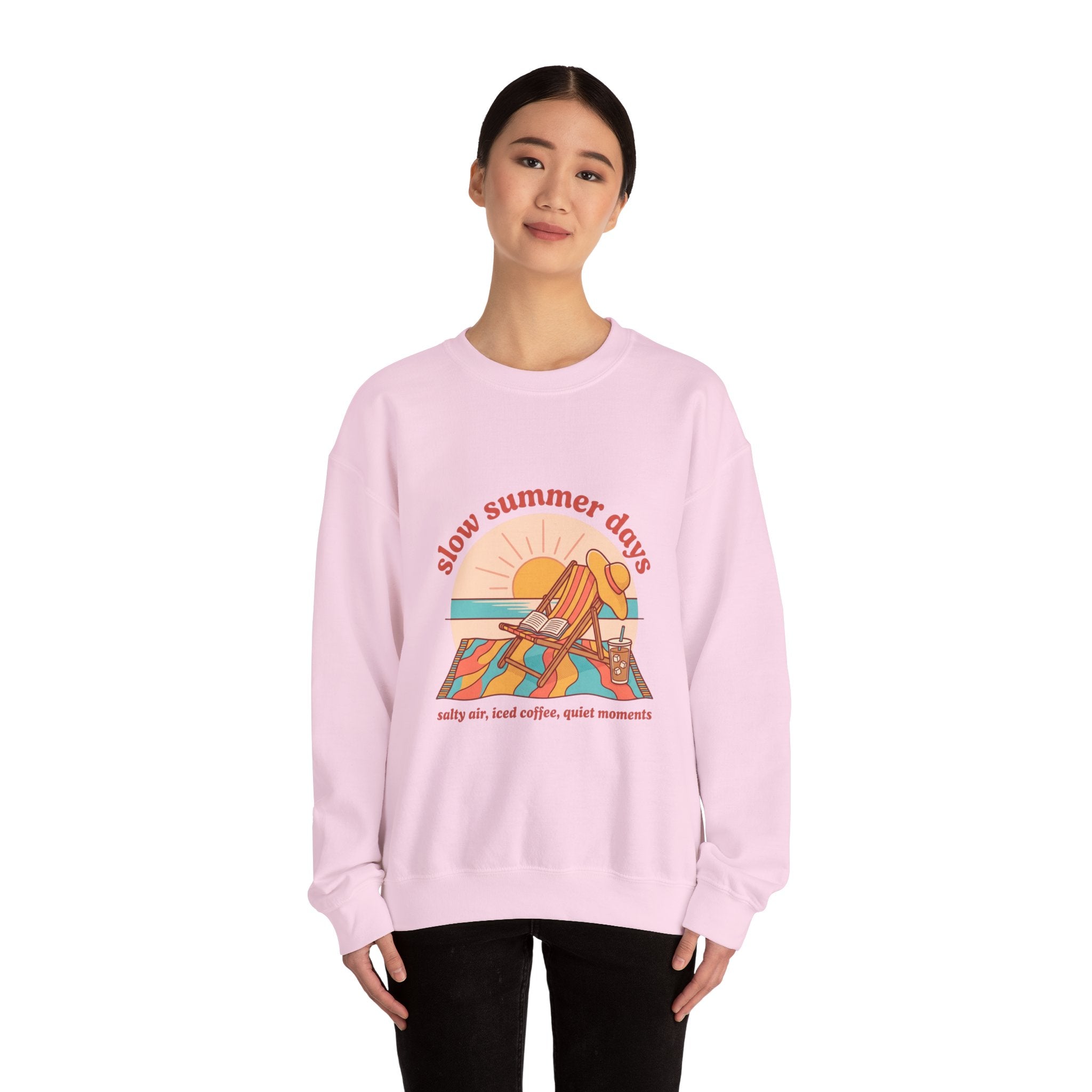 Slow Summer Days Sweatshirt | summer aesthetic, retro coastal vibes