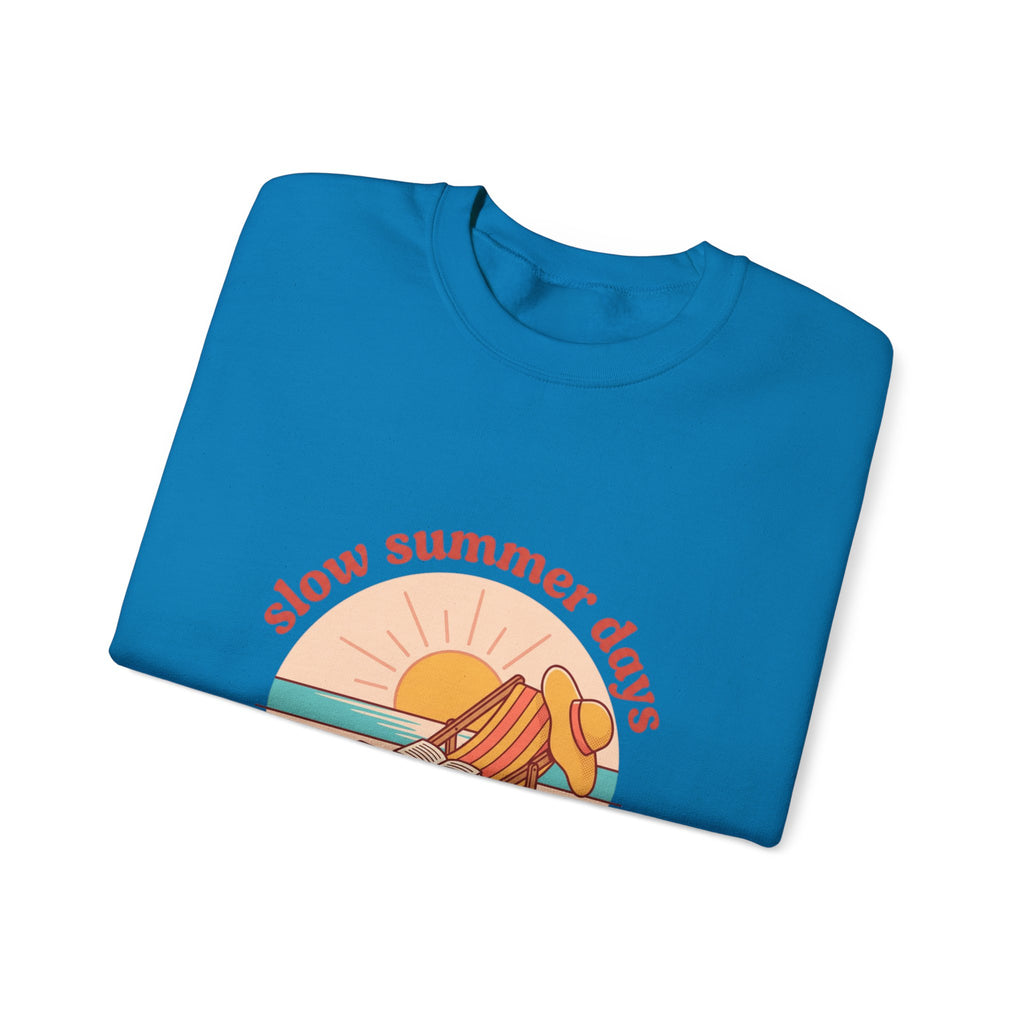 Slow Summer Days Sweatshirt | summer aesthetic, retro coastal vibes