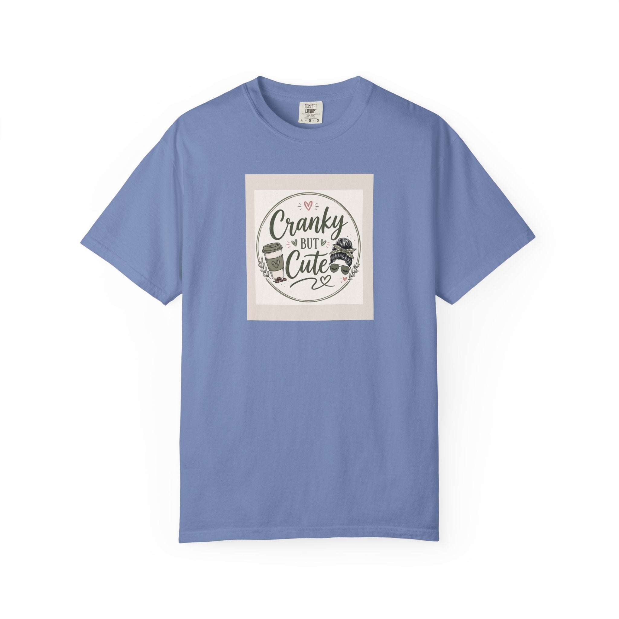 Cranky But Cute T-Shirt – Funny Vintage Coffee Graphic Tee