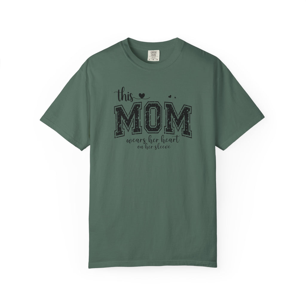 Mom Wears Her Heart On Her Sleeve T-Shirt – Mother's Day Gift Tee