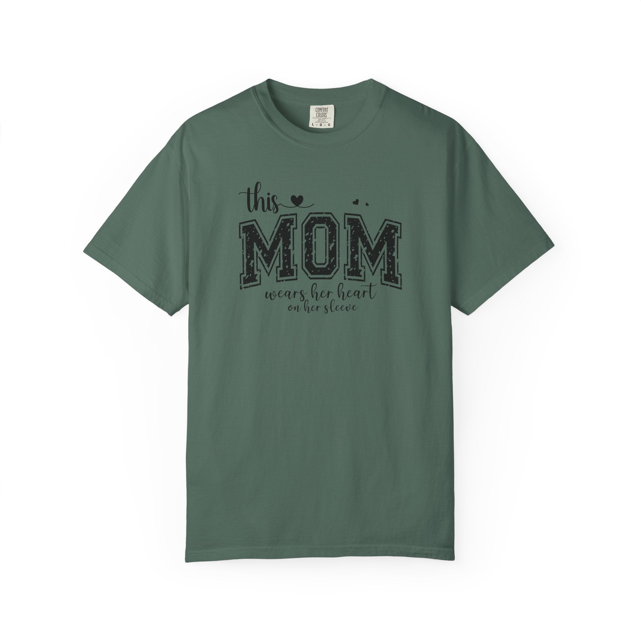Mom Wears Her Heart On Her Sleeve T-Shirt – Mother's Day Gift Tee