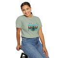 blessed mom T-Shirt | Turquoise Leopard Floral Mom Tee