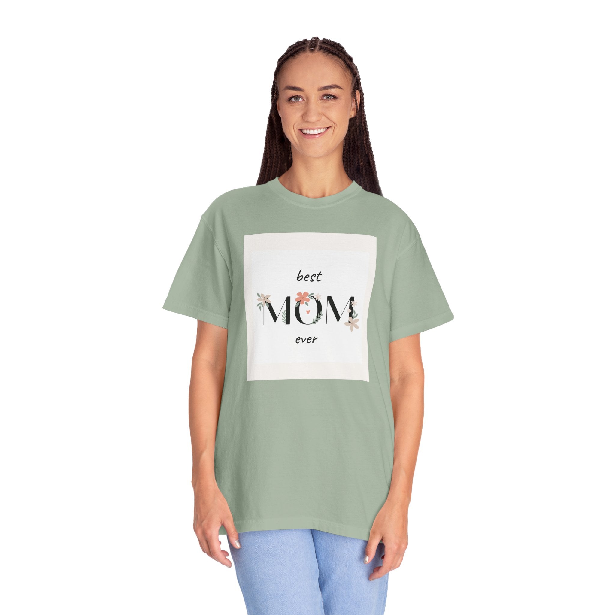 Best Mom Ever Floral T‑Shirt