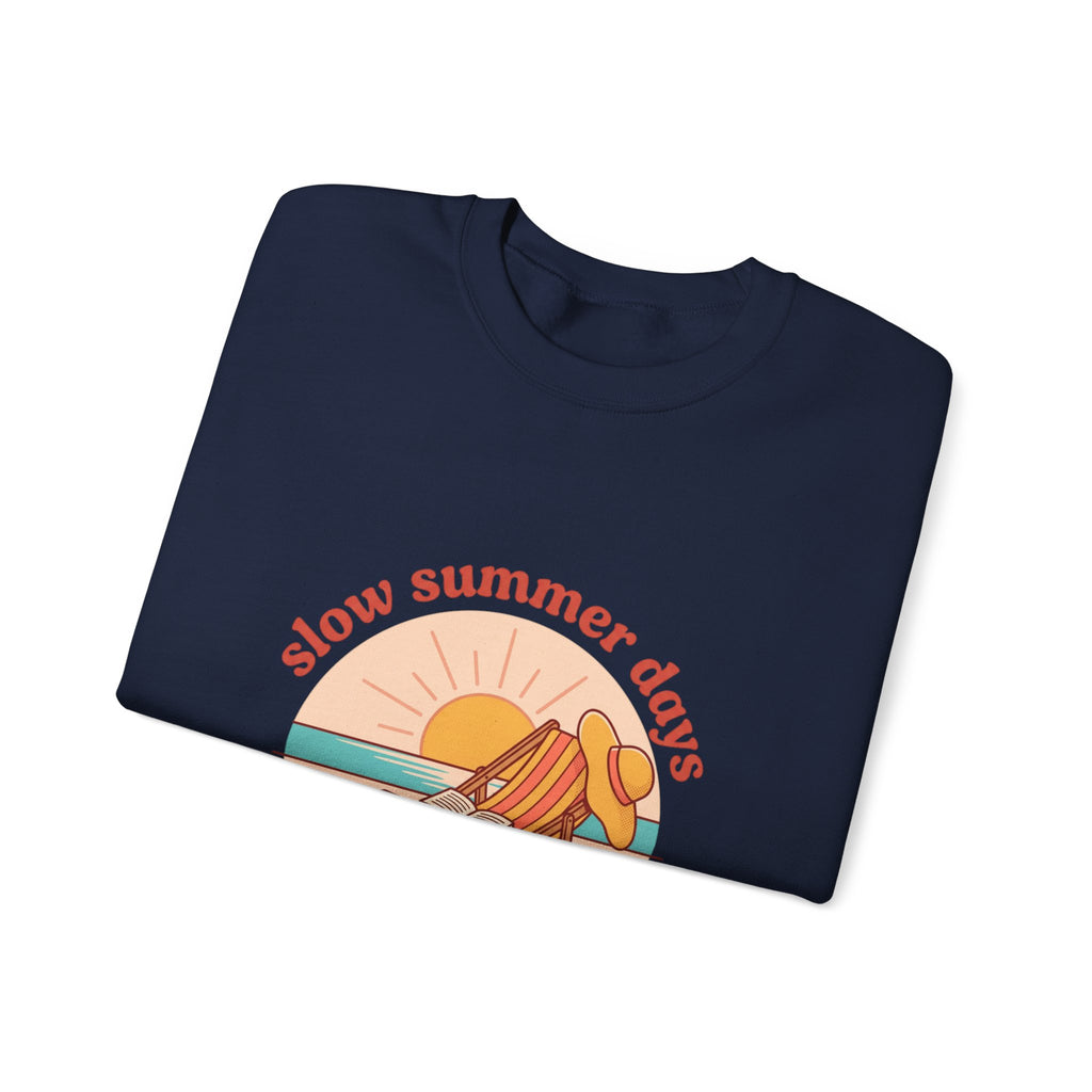 Slow Summer Days Sweatshirt | summer aesthetic, retro coastal vibes